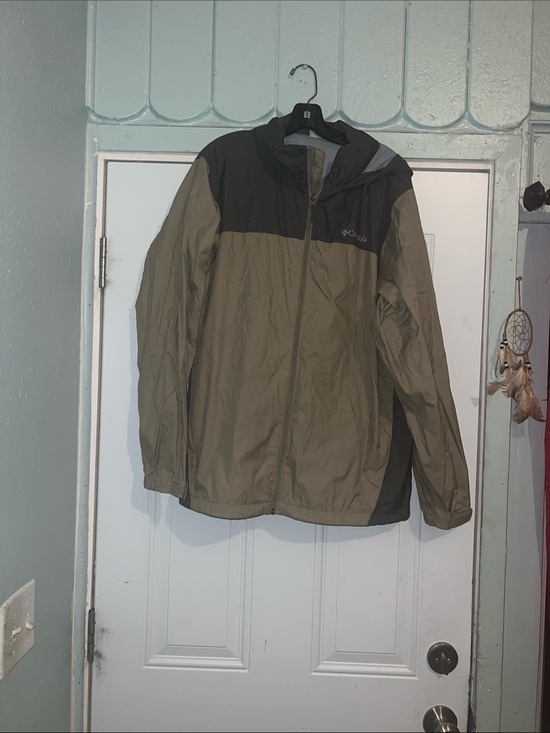 Columbia Other - Columbia Men’s Olive Green & Black Hooded Rain Jacket